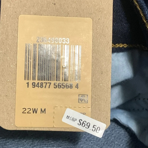 Women’s Levi's Classic Bootcut Mid-Rise Dark Denim Jeans Size W22 NEW WITH TAGS - Picture 9 of 10